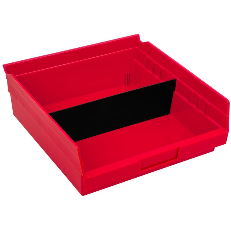 Akro-Mils 40170 Plastic Width Dividers for 4" Tall Shelf Bins Models 30170, 30178, and 30174, Custom Storage Inserts for Tools, Crafts & Supplies, 24-Pack, Black - Image 4